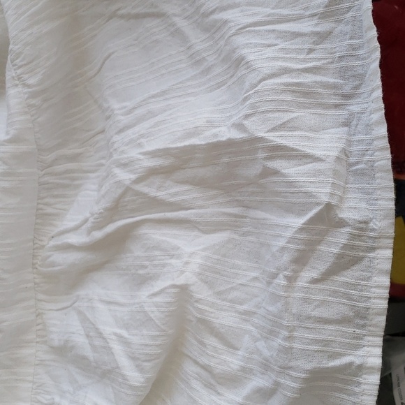 Universal Thread Crocheted Trim Tiered Skirt Midi Dress 100% White Cotton Size M - Picture 8 of 11